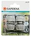 Price comparison product image Gardena Repairer Set 13 mm (1/2 inch) and 15 mm (5/8 inch): Hose Repair Easy Without Tool, Power Grip, Specially Shaped clamp nut (18280-20)