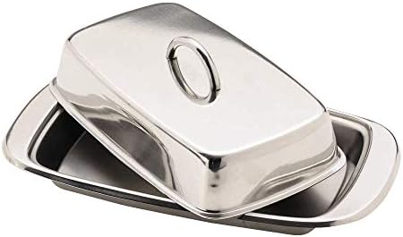 Kitchen Craft Butter Dish, 1-Pack, Silver