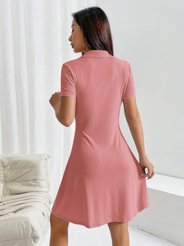 Image of TOPLOT Women's Western Dresses | Knee Length Dress | Stylish Design Fit | One Piece Bodycone | Trendy Look Styling | Easy Movement | Perfect for Casual, Outings (5237)