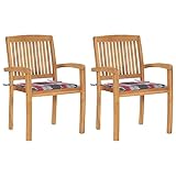 Profitez d'un style vintage dans votre espace extérieur avec ces chaises en bois de teck, idéales pour les jardins ou les patios.