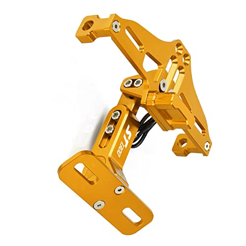 �o�C�N���i �ɓK������z���_ ST1300 ST 1300 2002-2003 CNC�A���~�j�E���t���[�����[�^�[�T�C�N�����C�Z���X�i���o�[�v���[�g�z���_�[�u���P�b�g���C�g�����\(Gold)
