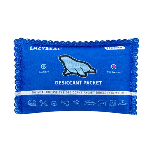 150g Reusable Silica Gel Desiccant Packs for Storage Spaces Color-Changing Indicator Reusable Desiccant Packs for Storage Boxes, Wardrobes, Electronic Devices, 3D Printing Materials