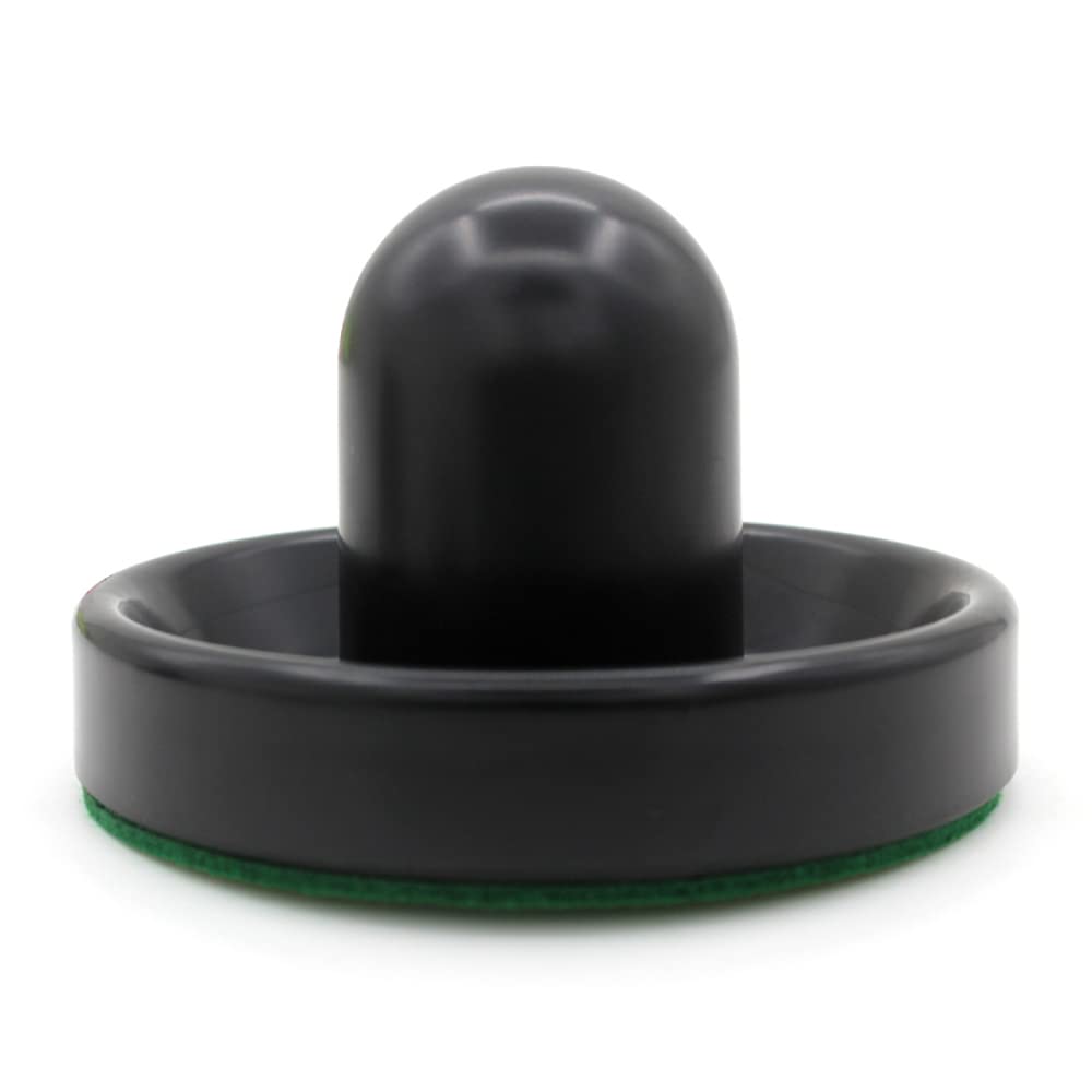 Set da 4 Pezzi per Hockey da Tavolo 76 mm 4 cursori per Air Hockey con 4 Flanella 8 Dischi - Nero