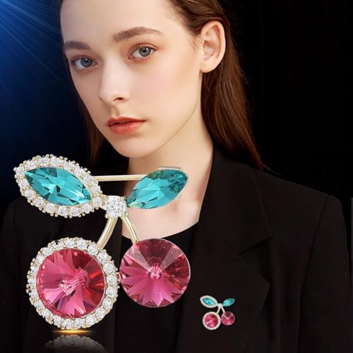 Image of Fashion Flower Brooches for Women Rhinestone Flower Brooches Pins 18k Gold Plated Lapel Pins Jewelry for Girlfriend Wife