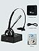 Wireless Headset, YAMAY Bluetooth Headset with Microphone (Noise Cancelling Mic) Charging Base Mute Function,Talk in Clarity Pro for Truck Driver Office Buiseness Home PC iPhone Android Cell Phones