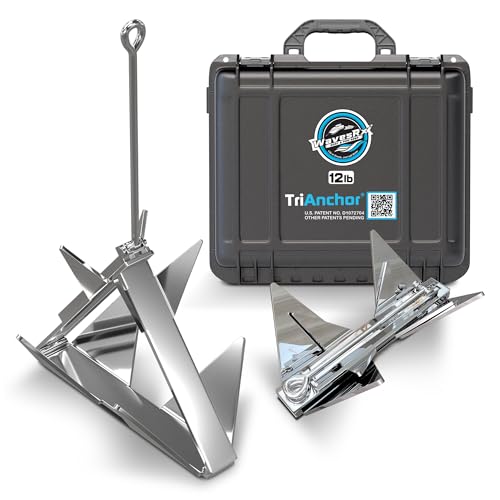 WAVESRX 12lb TriAnchor Folding Stainless Steel