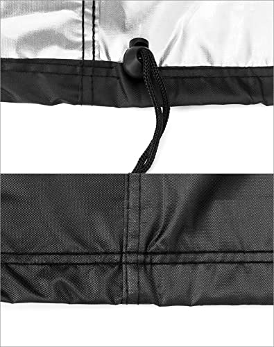 Qwork Dustproof Miter Saw Cover, 210D Oxford Cloth With Bottom Drawcord Fits Most Miter Saws, Planers, Machine Tools, Rustproof And Waterproof, Black #TOP3