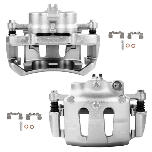 Image of SCITOO - Front Disc Brake Calipers Assembly w /Bracket For Nissan Model - For D21 1992-1994,For Frontier 1998-2004,For Pickup 1995-1997 19B1673 19B1672