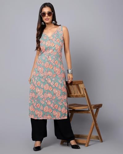 Image of PATLANI Women's Crepe Full Stitched Kurti.