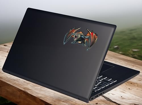 Image of Elektroplate Officially Licensed Game of Thrones Drogon Dynamic Decal - 3.3 inch x 5.0 inch | Premium All Weather Sticker for Car, Water Bottle, Laptop, Tablet, Cooler, Toolbox, Phone | Made in the USA