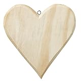 Holz-Herz ca. 21 x 19,5 x 1 cm
