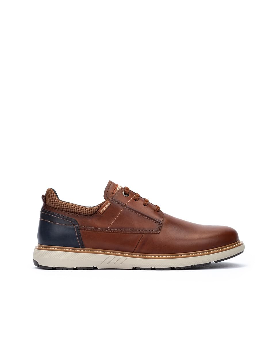 Pikolinos Bilbao Zapatos Cordones Hombre | en Cuero | Plantilla Extraíble | Suela Extraligera | Talla EU 39-46