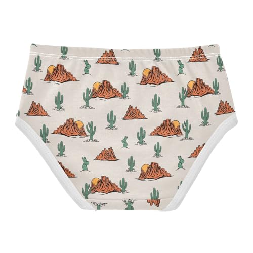Girls' Underwear Western Cactus Cotton Stretch Comfort Toddler Panties2