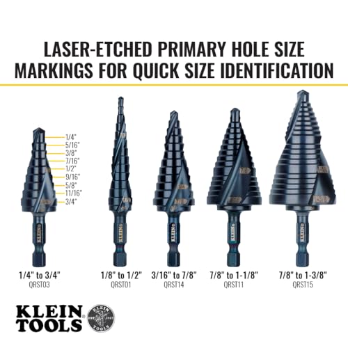 Klein Tools QRST03 Step Drill Bit