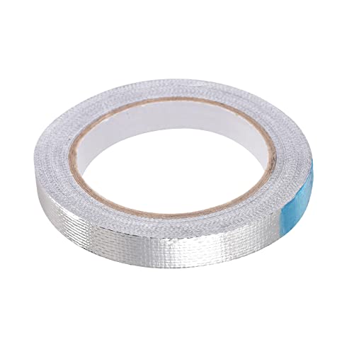 Image of Aluminum Foil Tape Adhesive Metal Tape, [for Sealing Patching Hot Cold HVAC, Duct, Pipe Insulation] - 0.6 inch /66ft /5.9 Mil /Silver