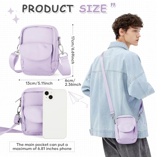 Image of SEAFEW Mini Crossbody Bag Shoulder Bag for Men, Small Messenger Satchel Bag for Women