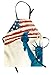 ABAKUHAUS Drapeau américain Tablier, Liberté, Produit Unisexe avec Col Réglable pour Cuisine et Jardinage, Multicolore
