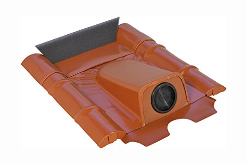 Preisvergleich Produktbild Dachdurchführung für Betonziegel, Schwarzgrau pulverbeschichtet, verzinkt