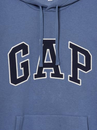Image of Gap Men Embroidered Relaxed Fit Full Sleeve Hoodie