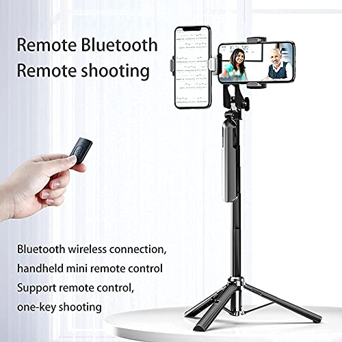 ChaoriMall Selfie Stick Stativ mit Bluetooth Fernbedienung 2 Rotation Handyhalter 1/4 Zoll Schraube Einbeinstativ 80cm… – Bild 4