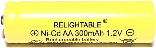 Luz solar recargable AA Ni-CD 300 mAh pilas K (paquete de 20)