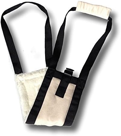 KomfyFleece Dog Mobility Sling Lift Harness, Beige, Small