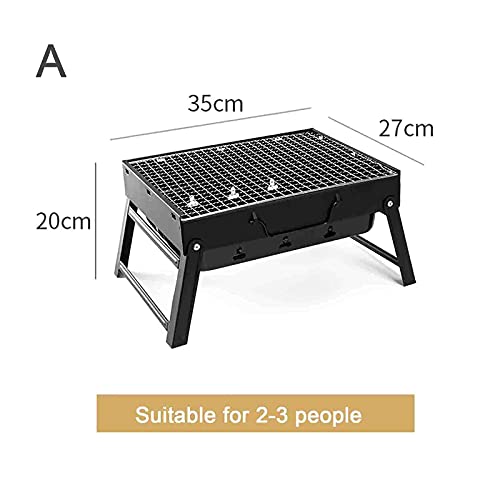 Grill a Carbone Portatile BBQ Heavy Duty Acciaio Inossidabile Kit di Cottura all'aperto Compatti Campeggio Picnic Spiaggia Festa Griglia