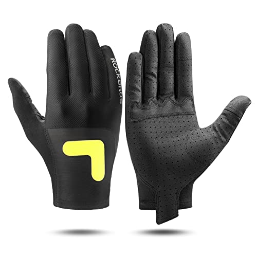 ROCKBROS Guantes de Ciclismo Pantalla Táctil para Hombre Mujer, Guantes Largos de Verano Transpirables para Bicicleta...