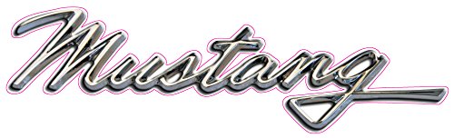 nostalgia decals super store Mustang Script Decal 7
