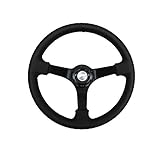 fortune(フォーチューン) D1 SPEC DEEP80 ディープコーンステアリング 34パイ ブラックステッチ DSC-80340BK