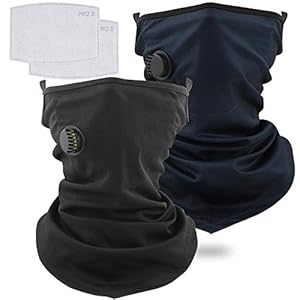 JTENG Multifunktionstuch Schlauchschal, 2 Stück Bandana Mundschutz Halstuch Damen Herren, Super Elastisch Sonnenschutz…