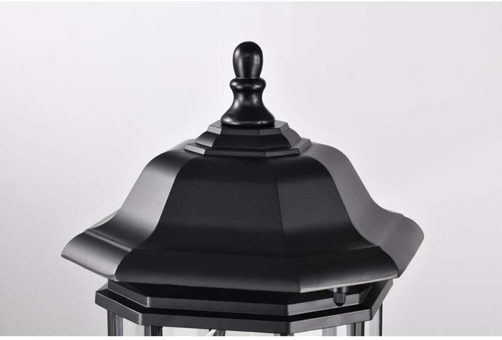 Nuvo 60/6115 Hopkins 1-Light Outdoor Post Lantern, Matte Black, Large