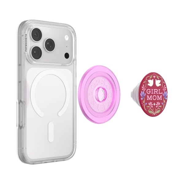 Image of PopSockets Phone Grip for MagSafe, Magnetic Holder, Phone Stand, Mom - Girl Mom