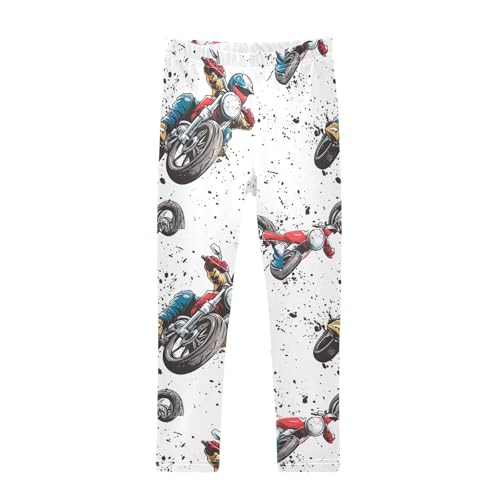 ZZKKO Girls Leggings Motorbike Toddler Girls Clothes Leggings for Girls Toddler Girls Leggings 3-4T