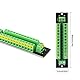 Evemodel Stromverteiler 10A 2 Eingänge 2 * 12 Ausgänge Verteilermodul für DC AC Spannung Power Distribution Board (1 Set)