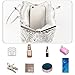 CORIOS Evening Clutch Bag for Women Vintage Beaded Sequin Handbag Bridal Wedding Purse Fashion Floral Shoulder Bag - 1920s Accessories Glitter Crossbody Bag for Banquet Party Cocktail Prom Black