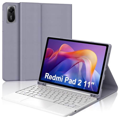 Teclado para Redmi Pad 2 soluciona la escritura lenta con funda y trackpad Ñ
