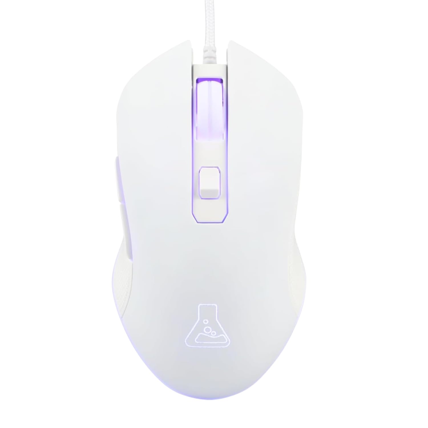 Kult Helium - Wired USB Gaming Mouse - Optical Sensor with 800 to 6400 DPI 7 Color LED, 6 Buttons - Comfortable and Lightweight Gaming Mouse - PC Mac Xbox PS4 PS5 - White