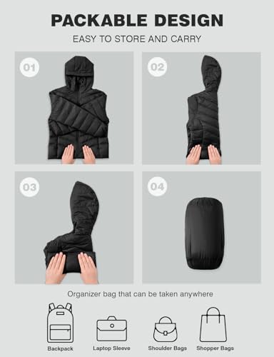 TBMPOY Women's Packable Down Jacket Lightweight Winter Puffer Jacket Hooded Warm Coat Waterproof Quilted Thermal Jackets4