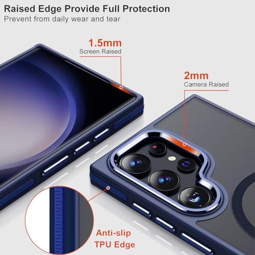 Image of MALEWOLF Magnetic Case for Samsung Galaxy S24 Ultra, Slim Matte Cover