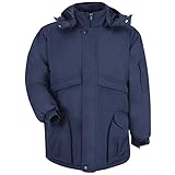 Red Kap Men's Heavyweight Parka, Navy, 2X-Large