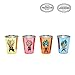 JUST FUNKY Dragon Ball Super Mini Glass Set | Set of 4 Shot Glasses | Featuring Trunks, Goku Black, Goku, and Vegeta Including their Super forms | Officially Licensed
