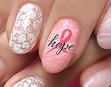 Breast Cancer Awareness Water Slide Nail Art Decals Set #4 - Salon Quality 5.5