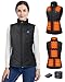 GOTOBI Heizweste Damen mit 16000mAh 7,4V Powerbank,9 Heizzonen Beheizbare Weste mit 3 Einstellbar Temperatur,Wärmeweste Jacke Mit 4-in-1 intelligenter Schalter, Beheizte Weste für Outdoor-Arbeit,XXL