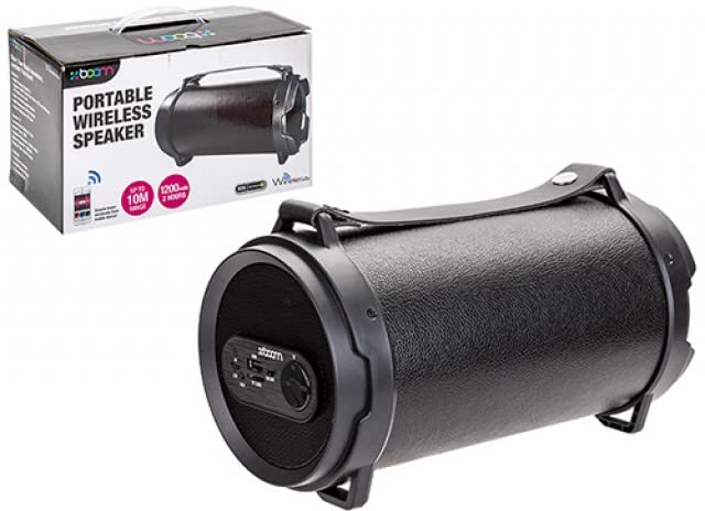 PMS 921126 Boom Tube Wireless Speaker with Carrying Strap | Black | 1pc Portable