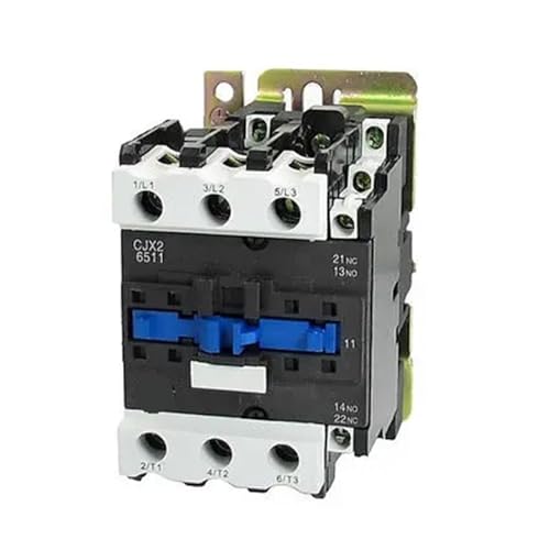 380V Coil Metal Base AC Contactor 3 Pole 3P NO NC 660V 37KW CJX2-6511