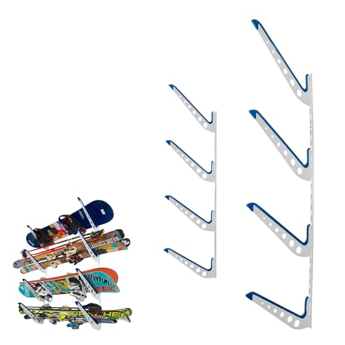 Wandregal für Strandstuhl und Regenschirm, Metall, verstellbar, 4 Ebenen, Strandzubehör