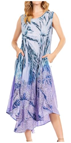 Caftan Tie Dye Femme Robe Plage Légère Cover Up Sakkas