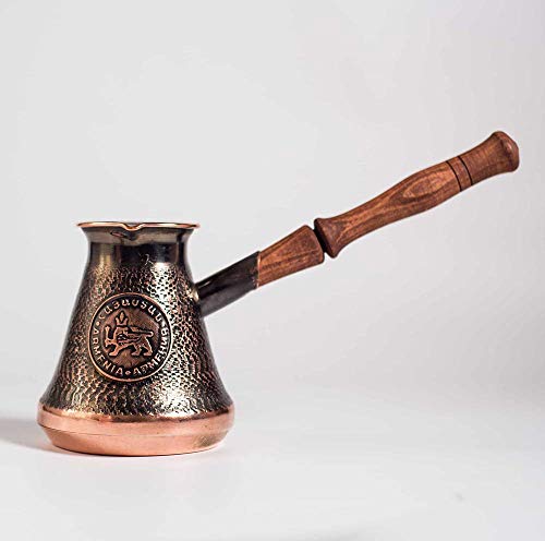 Copper Coffee Pot Maker, Jazzve, Cezve Ibrik, Armenia Jezve Jazve wooden handle ARMENIAN coffee maker, handmade, turka, personalized