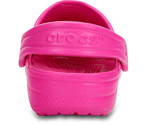 Image of Crocs Kids Unisex Classic Kids Neon Magenta Croslite Clogs and Mules - C4C5